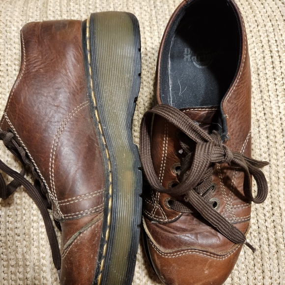 Dr. Martens y2K chunky Sole Oxfords Size 9 Brown Lace Up 8651 - Picture 3 of 13